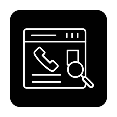 Kişinin vektör çizimi Modern simgeyi ara                            