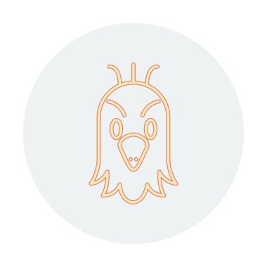 Basit papağan kuş vektör çizimi