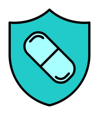 medical shield icon vector illustration 