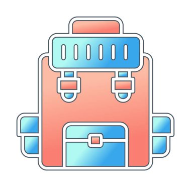 Askeri Sırt Çantası vektör çizimi