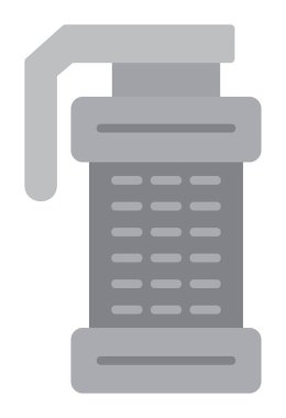 Smoke Grenade web simgesi, vektör illüstrasyonu