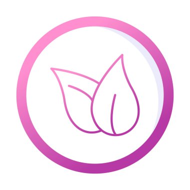 ekoloji sembolü, yaprak simgesi, vektör illüstrasyon grafiği