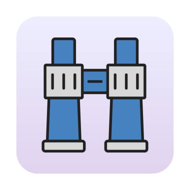 binoküler ikon vektör çizimi