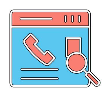 Kişinin vektör çizimi Modern simgeyi ara                            