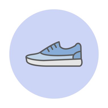 spor ayakkabı ikonu vektör illüstrasyonu 