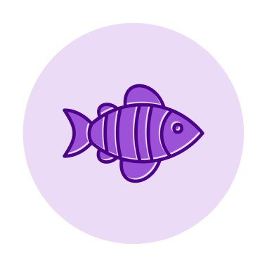 balığı web simge vektör çizim