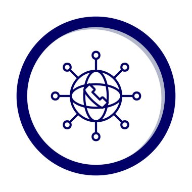 düz ağ simgesi vektörü. izole vektör sembolü 