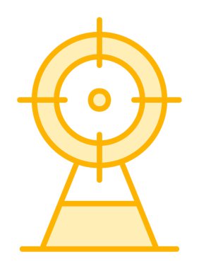 uydu simgesi web simgesi, vektör illüstrasyonu