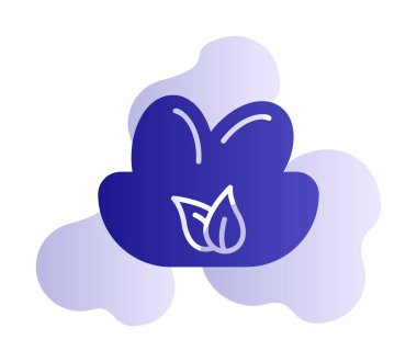 Basit Kuş Yuvası simgesi, vektör illüstrasyonu