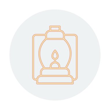 fener düz simgesi, vektör illüstrasyonu 