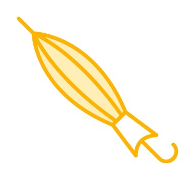 Kapatılan Şemsiye web simgesi, vektör illüstrasyonu