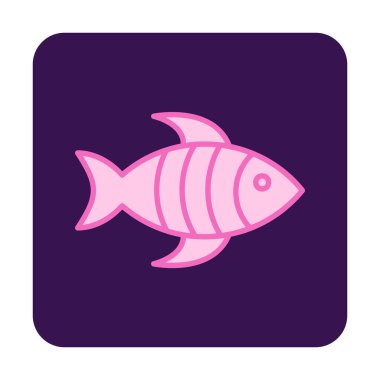 balığı web simge vektör çizim