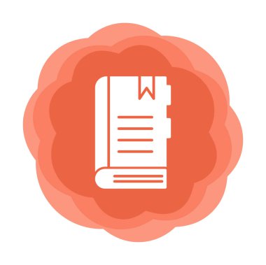 kitap simgesi, vektör illüstrasyonu basit tasarım