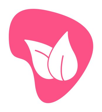 ekoloji sembolü, yaprak simgesi, vektör illüstrasyon grafiği