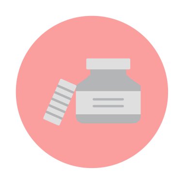 Mürekkep kavanozu simgesinin vektör çizimi 