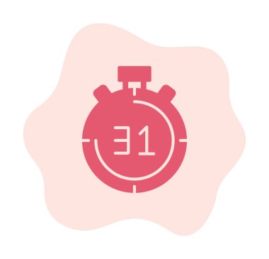 düz stil kronometre vektör çizimi