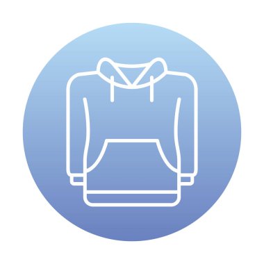 Basit kapüşonlu simge, vektör çizimi