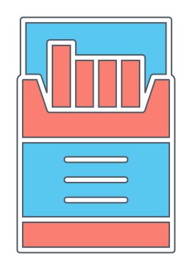 sigara kutusu ikon vektörü. izole resim