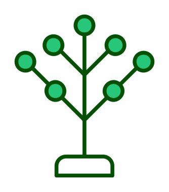 Basit filogenetik simge, vektör illüstrasyonu