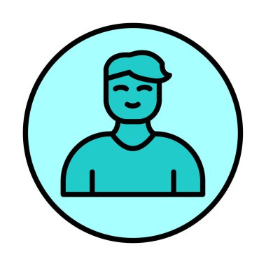 Profil simgesi vektör illüstrasyonu