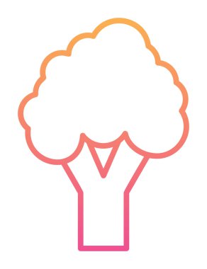 brokoli web simgesi, vektör illüstrasyonu  