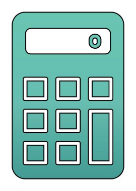 hesap makinesi web simge vektör çizim