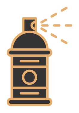 Boya spreyi simgesi, vektör illüstrasyonu 