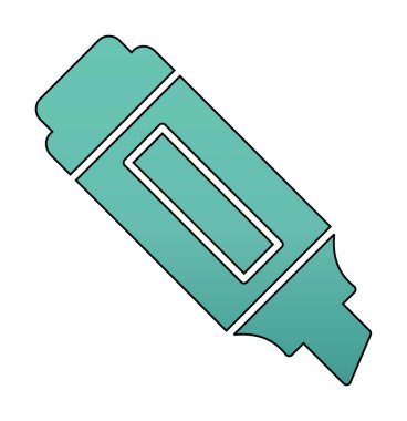 İşaretleyici. Web simgesi basit illüstrasyon                       