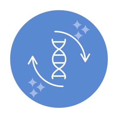 DNA simgesinin basit düz molekülü