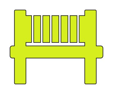 bank simgesi, vektör illüstrasyonu basit tasarım