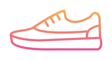 spor ayakkabı ikonu vektör illüstrasyonu 