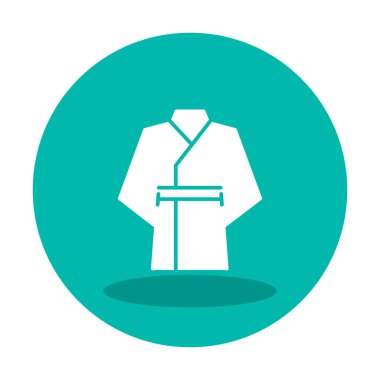 Japon kimono simgesi vektör illüstrasyonu 