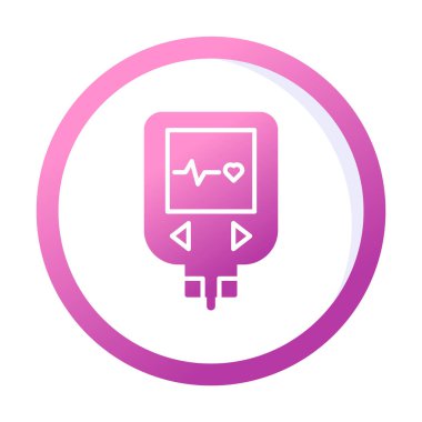 modern grafik basit Glucometer simgesi 