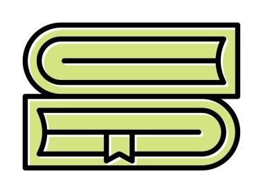 kitap web simgesi, vektör çizim 