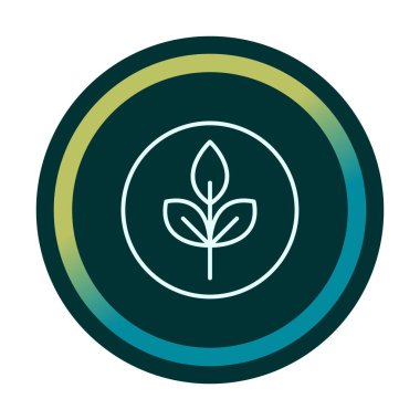 Yaprak logosu tasarımının vektör çizimi. Ekoloji kavramı 