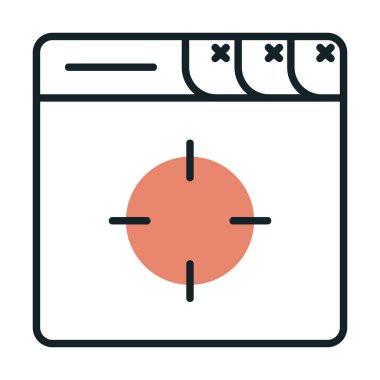 hedef simge, vektör illüstrasyonu basit tasarım