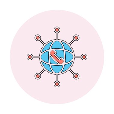 düz ağ simgesi vektörü. izole vektör sembolü 