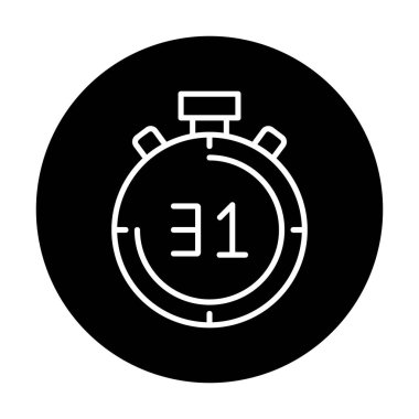 düz stil modern kronometre vektör çizimi