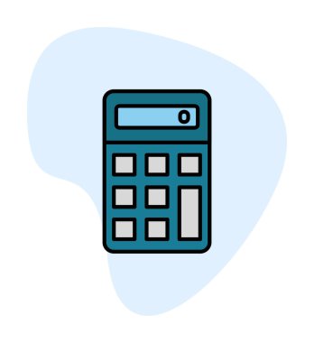 hesap makinesi web simge vektör çizim