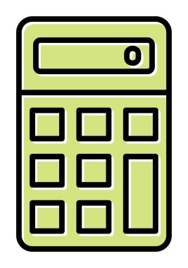 hesap makinesi web simge vektör çizim