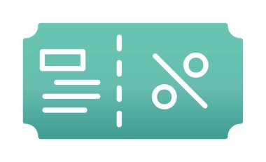 Hediye çeki web simgesi, vektör illüstrasyonu 