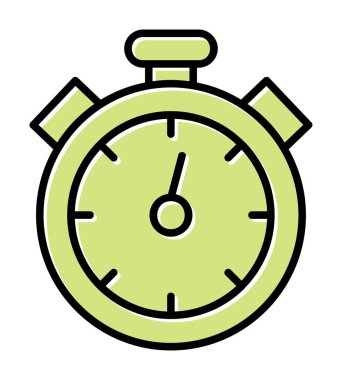 düz stil modern kronometre vektör çizimi