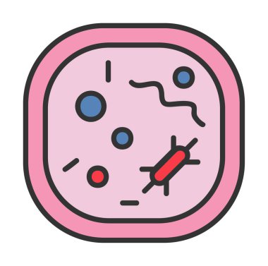 Hücre simgesi, vektör illüstrasyonu