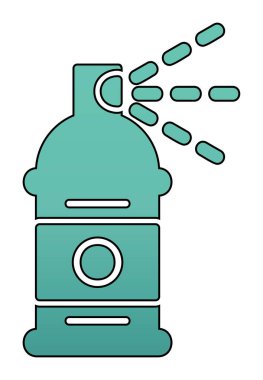 Boya spreyi simgesi, vektör illüstrasyonu 