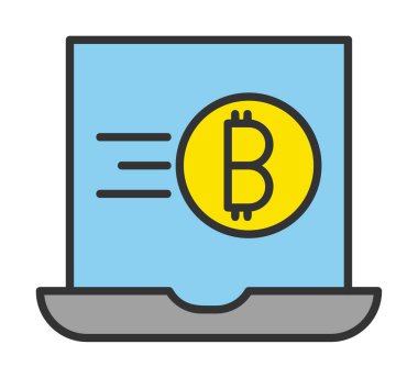 dizüstü bilgisayar simgesi, vektör illüstrasyonu basit tasarım