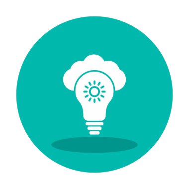 Basit Bulut vektör simgesi. 