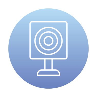 Askeri Hedef ikonu vektör çizimi