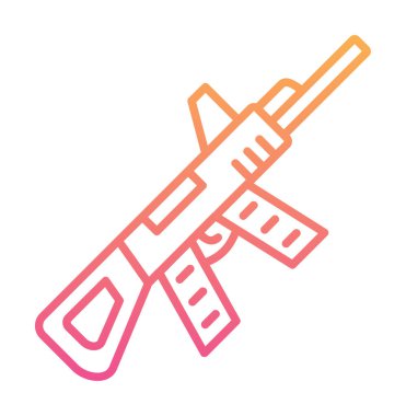 Makine Tüfeği vektör illüstrasyonu