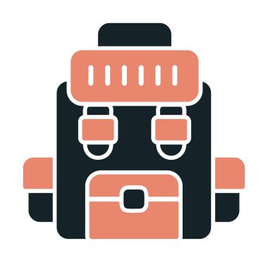 Askeri Sırt Çantası vektör çizimi