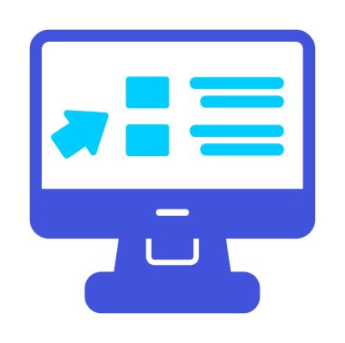 Basit Online Course Üniversitesi simgesi, vektör illüstrasyonu